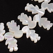 Natural Shell Beads, Child, Antique White, 15x8x2mm, Hole: 1mm(BSHE-O015-25)