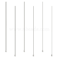 6Pcs 6 Style Stainless Steel Long Glue Dispensing Needles, Stainless Steel Color, 31.2cm, 1pc/style(STAS-FG0001-06)