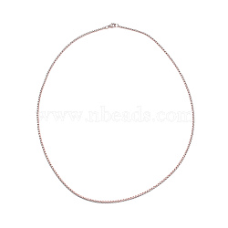 Men's 316 Stainless Steel Cable Chain Necklaces, Stainless Steel Color, 23.62 inch(60cm)(NJEW-WH0012-01)