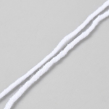 Milk Cotton Yarn, for Knitting & Crochet, White, 2mm, about 109.36 Yards(100m)/Roll