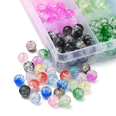 360pcs 12 couleurs perles acryliques craquelées transparentes(CACR-YW0001-02)-2