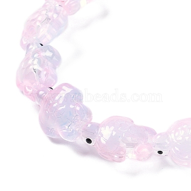 Transparent Glass Enamel Beads Strands(GLAA-B021-06F)-3