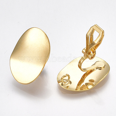 Brass Clip-on Earring Findings(KK-T038-246G)-2