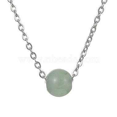 Round Green Aventurine Necklaces