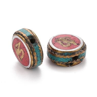 Perles en laiton de style tibétain faites à la main(TIBEB-K032-07A-02)-2