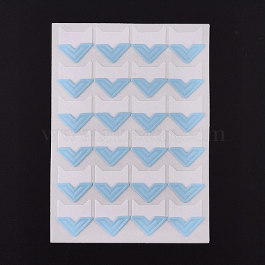 LightBlue Rectangle Paper Stickers