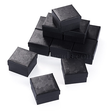 Shell Textured Paper Jewelry Ring Storage Gift Boxes(CON-TAC0014-15E)-1