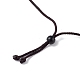 Natural Tiger Eye Ring Pendant Necklace with Nylon Cord for Women(NJEW-F306-02E)-3