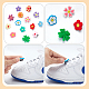 WADORN 28Pcs 14 Styles Flower/Clover PVC Plastic Shoelace Charms(FIND-WR0011-32)-4