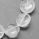 Flat Round Gemstone Natural Quartz Crystal Beads Strands(G-S110-14mm-20)-1