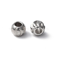 201 Stainless Steel Beads, Rondelle, Stainless Steel Color, 3x2mm, Hole: 1.2mm(STAS-G298-02A-P)