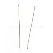 304 Stainless Steel Flat Head Pins, Stainless Steel Color, 50x0.7mm, Head: 1.2mm(X-STAS-D448-A-015P)