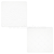 2Sheets 2 Styles Plastic Drawing Painting Stencils Templates, White, 1sheet/style(DIY-CA0001-87)