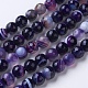 Natural Striped Agate/Banded Agate Beads Strands(G-G753-07-8mm)-1