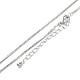 Ожерелья с цепочкой из латуни(NJEW-K123-11P)-1