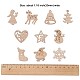 100Pcs Christmas Unfinished Wooden Ornaments(WOCR-CJ0001-02)-2