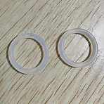 Silicone Linking Rings, Ring, White, 20x2.5mm, Inner Diameter: 15mm(SIL-H003-05)