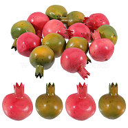 20Pcs 2 Colors Mini Foam Imitation Pomegranates, Artificial Fruit, for Dollhouse Accessories Pretending Prop Decorations, Mixed Color, 63~67x48x48mm, 10pcs/color(AJEW-CA0004-33)