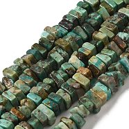 Natural Turquoise Beads Strands, Square, 4~6x4~6x2~3mm, Hole: 0.6mm, about 145~148pcs/strand, 16.14''~16.54''(41~42cm)(G-P506-01)