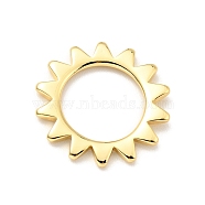 Brass Pendants, Cadmium Free & Lead Free, Sun, Real 18K Gold Plated, 17x1.5mm(X-KK-G416-21G)