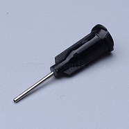 Plastic Fluid Precision Blunt Needle Dispense Tips, Black, Lumen: 0.72mm, 30x7.5mm, External Dia: 1.04mm(TOOL-WH0016-07B)