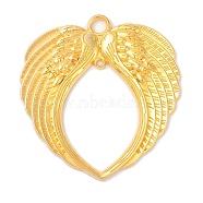 Tibetan Style Alloy Wing Large Pendants, Lead Free & Cadmium Free, Golden, 73x69x4mm, Hole: 2~6mm(TIBEP-S100-G-RS)