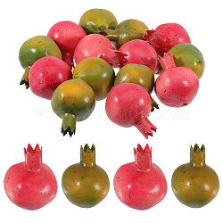 20Pcs 2 Colors Mini Foam Imitation Pomegranates, Artificial Fruit, for Dollhouse Accessories Pretending Prop Decorations, Mixed Color, 63~67x48x48mm, 10pcs/color(AJEW-CA0004-33)