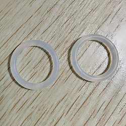 Silicone Linking Rings, Ring, White, 20x2.5mm, Inner Diameter: 15mm(SIL-H003-05)