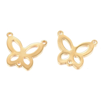 201 Stainless Steel Pendants, Cut-Out, Butterfly, Golden, 17.5x20x1mm, Hole: 1.5mm