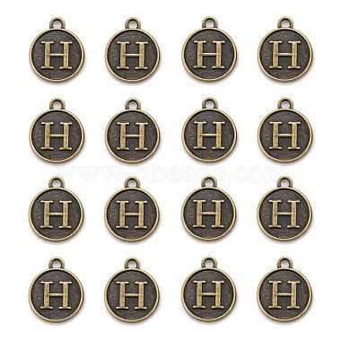 Antique Bronze Flat Round Alloy Charms