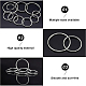 BENECREAT 28Pcs 4 Style Alloy Linking Rings(FIND-BC0003-33)-4