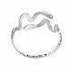 304 Stainless Steel Snake Wrap Open Cuff Ring(RJEW-T023-82P)-2