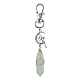 Pointed Natural Green Aventurine Pendant Decorations(HJEW-JM01688-04)-1