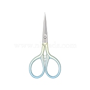 Stainless Steel Scissors, Sewing Scissors, Light Blue, 92x45mm(PW-WGC6FC1-01)