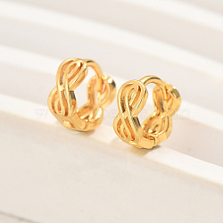 Elegant Classic Fashionable Brass Earrings for Women, Real 18K Gold Plated(BG3204)
