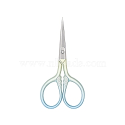 Stainless Steel Scissors, Sewing Scissors, Light Blue, 92x45mm(PW-WGC6FC1-01)