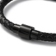 Leather Braided Round Cord Bracelet(BJEW-F460-06EB)-3