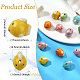 12Pcs 6 Colors Handmade Printed Porcelain Beads(PORC-CJ0001-35)-2