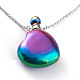 Electroplated Natural Quartz Crystal Openable Perfume Bottle Pendant Necklaces(NJEW-H216-10C-P)-2