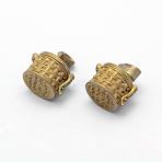 Brass Prayer Box Pendants, Lead Free & Cadmium Free & Nickel Free, Column, Raw(Unplated), 15x15.5x12.5mm, Hole: 4x6mm, Inner: 9.5mm(KK-F722-29C-RS)