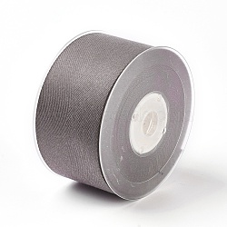 Rayon and Cotton Ribbon, Twill Tape Ribbon, Herringbone Ribbon, Gray, 1-1/2 inch(38mm), about 50yards/roll(45.72m/roll)(SRIB-F007-839-38mm)