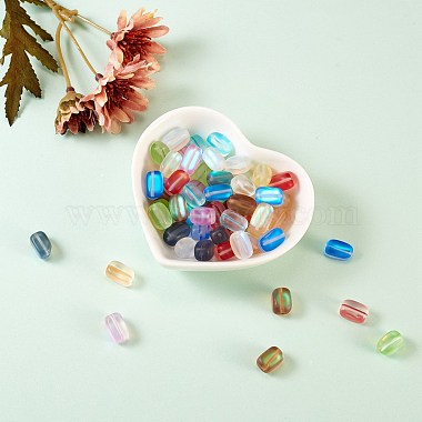 60 шт. 10 цвета синтетические бусины из лунного камня(G-SZ0001-04)-4