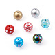 craftdady 70pcs 7 style ab-color plaqué & bubblegum & couleur unie & perles acryliques transparentes peintes à la bombe(MACR-CD0001-03)-2