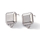 Rack Plating Alloy Stud Earring Findings(FIND-I030-12P)-2