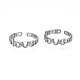 304 Stainless Steel Word Love Open Cuff Ring for Women(RJEW-S405-262P)-1