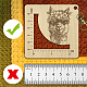 Wooden Square Frame Crochet Ruler(DIY-WH0536-002)-3