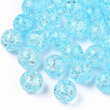 Transparent Crackle Acrylic Round Beads Strands(X-CCG-R002-12mm-04)-3