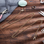 1Pc Iron Handbag Chain Straps, with Alloy Clasps, for Handbag or Shoulder Bag Replacement, Light Gold, 102cm(PURS-LP0001-05A-LG)