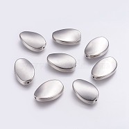 CCB Plastic Beads, Oval, Platinum, 30x19.5x6.5mm, Hole: 2mm(CCB-G006-123P)