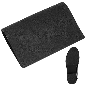 Anti Skid Rubber Shoes Bottom Pad, Wear Resistant Raised Grain Repair Sheet for Boots, Leather Shoes, Black, 297x218x2.5mm